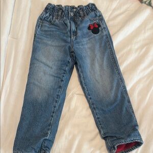 GAP Disney Blue and Red Jeans with Elastic Waistband